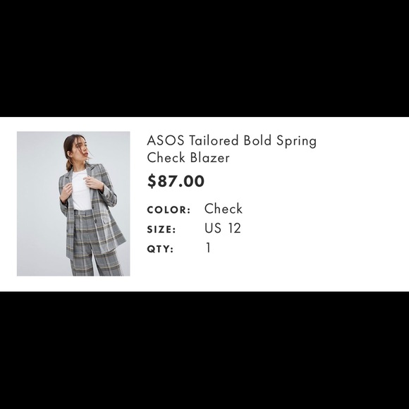 Check blazer - Picture 2 of 3